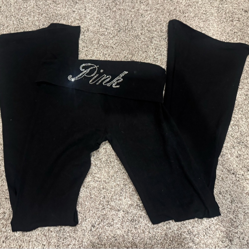 DISCONTINUED Bling PINK Flare Leggings